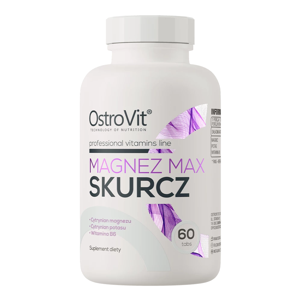 OstroVit - Magnez Max Skurcz - 60 tabletek